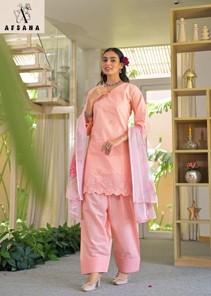 Palak Farshi Afsana Cotton Pakistani Readymade Suits Wholesaler