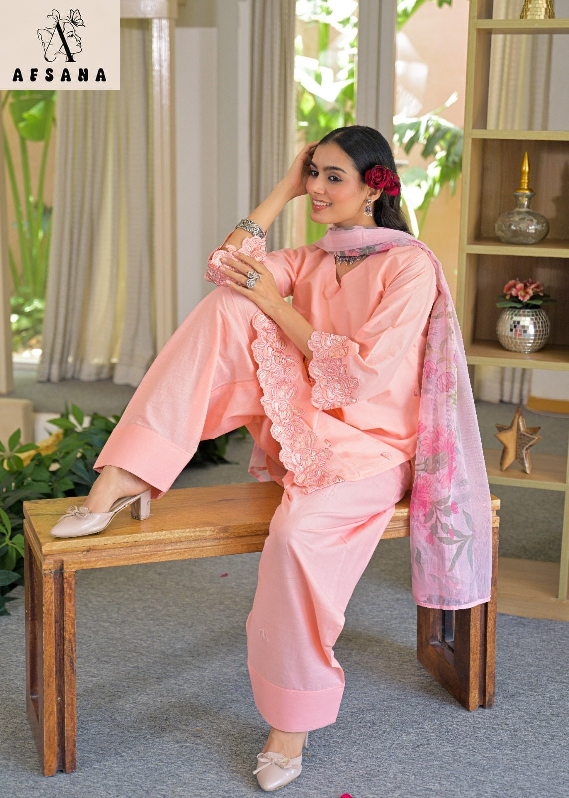 Palak Farshi Afsana Cotton Pakistani Readymade Suits Wholesaler