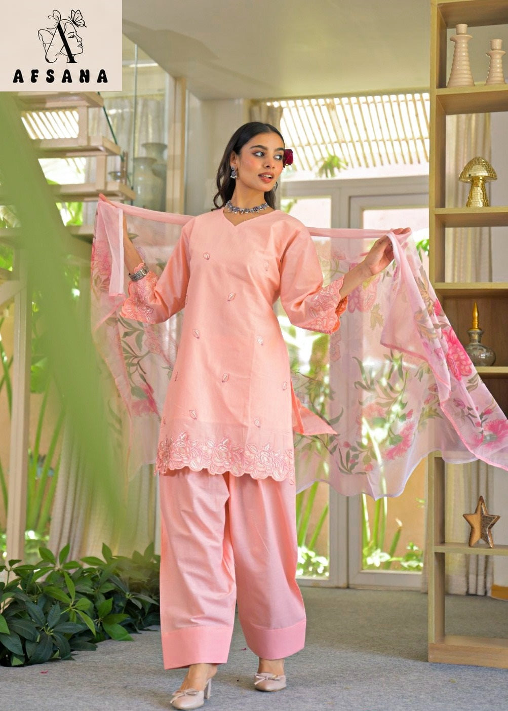 Palak Farshi Afsana Cotton Pakistani Readymade Suits Wholesaler