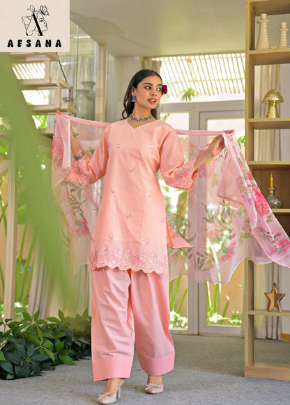 Palak Farshi Afsana Cotton Pakistani Readymade Suits Wholesaler