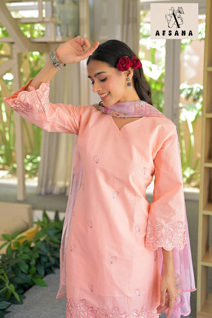 Palak Farshi Afsana Cotton Pakistani Readymade Suits Wholesaler