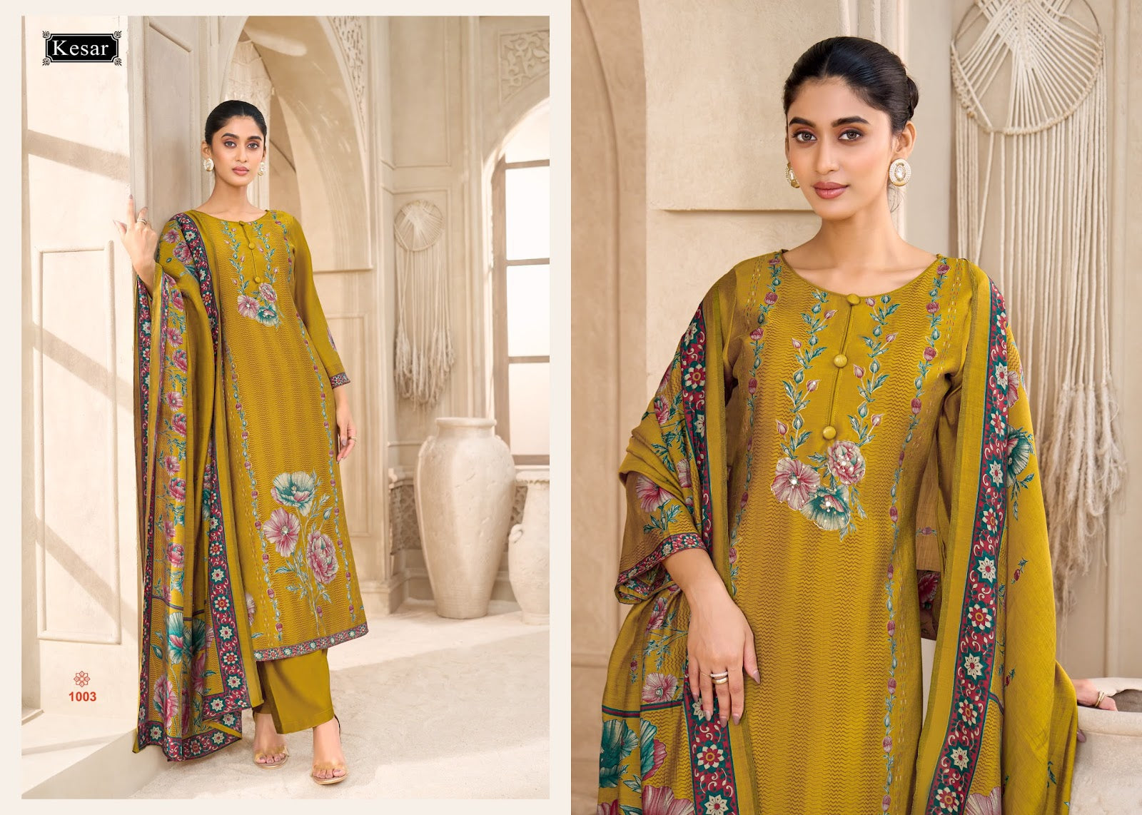 Palak Kesar Muslin Karachi Salwar Suits Exporter India