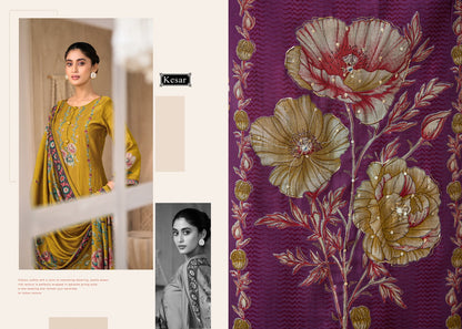 Palak Kesar Muslin Karachi Salwar Suits Exporter India