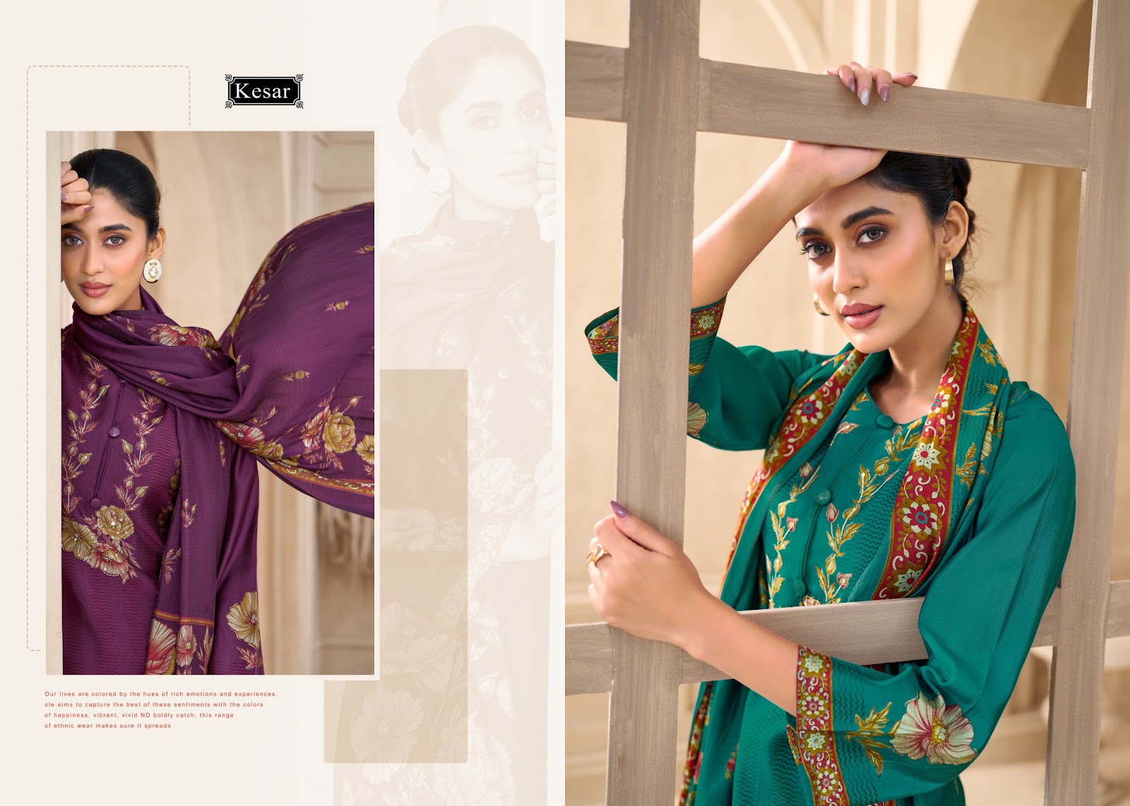 Palak Kesar Muslin Karachi Salwar Suits Exporter India