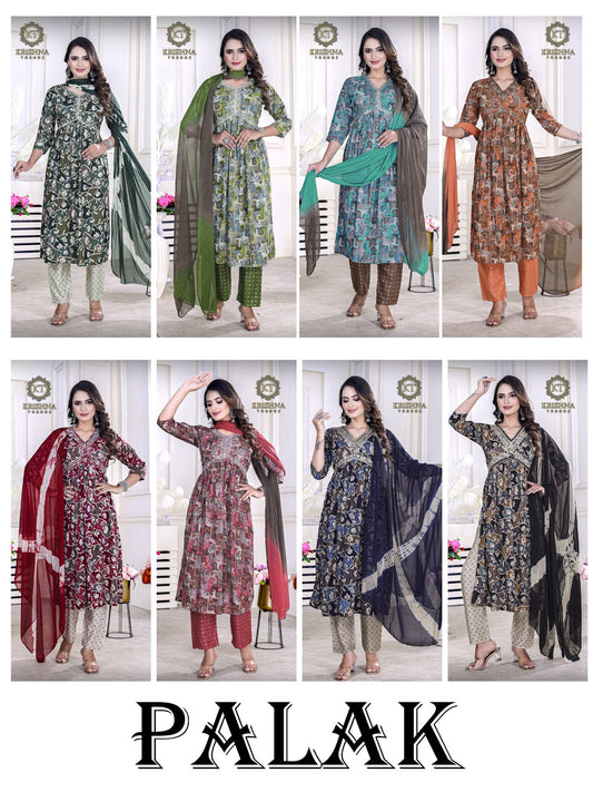Palak Kt Rayon 14Kg Readymade Pant Style Suits