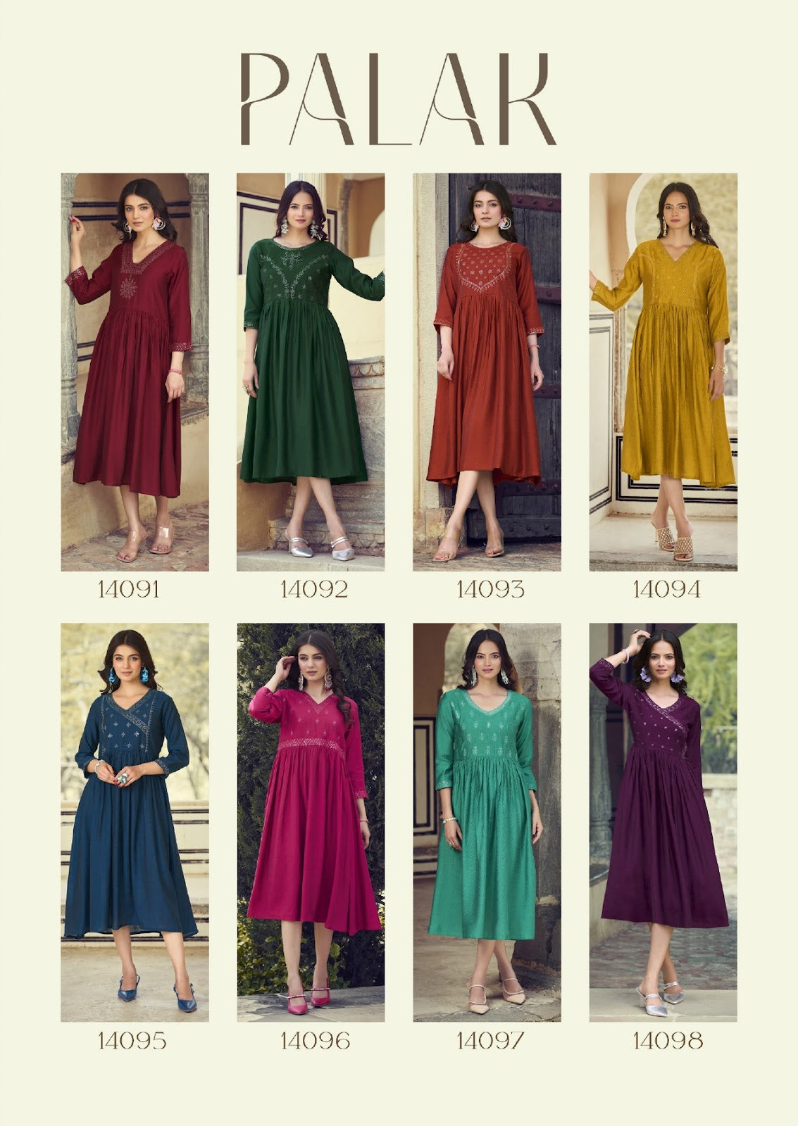Palak Valas Silk Anarkali Kurtis Manufacturer Gujarat