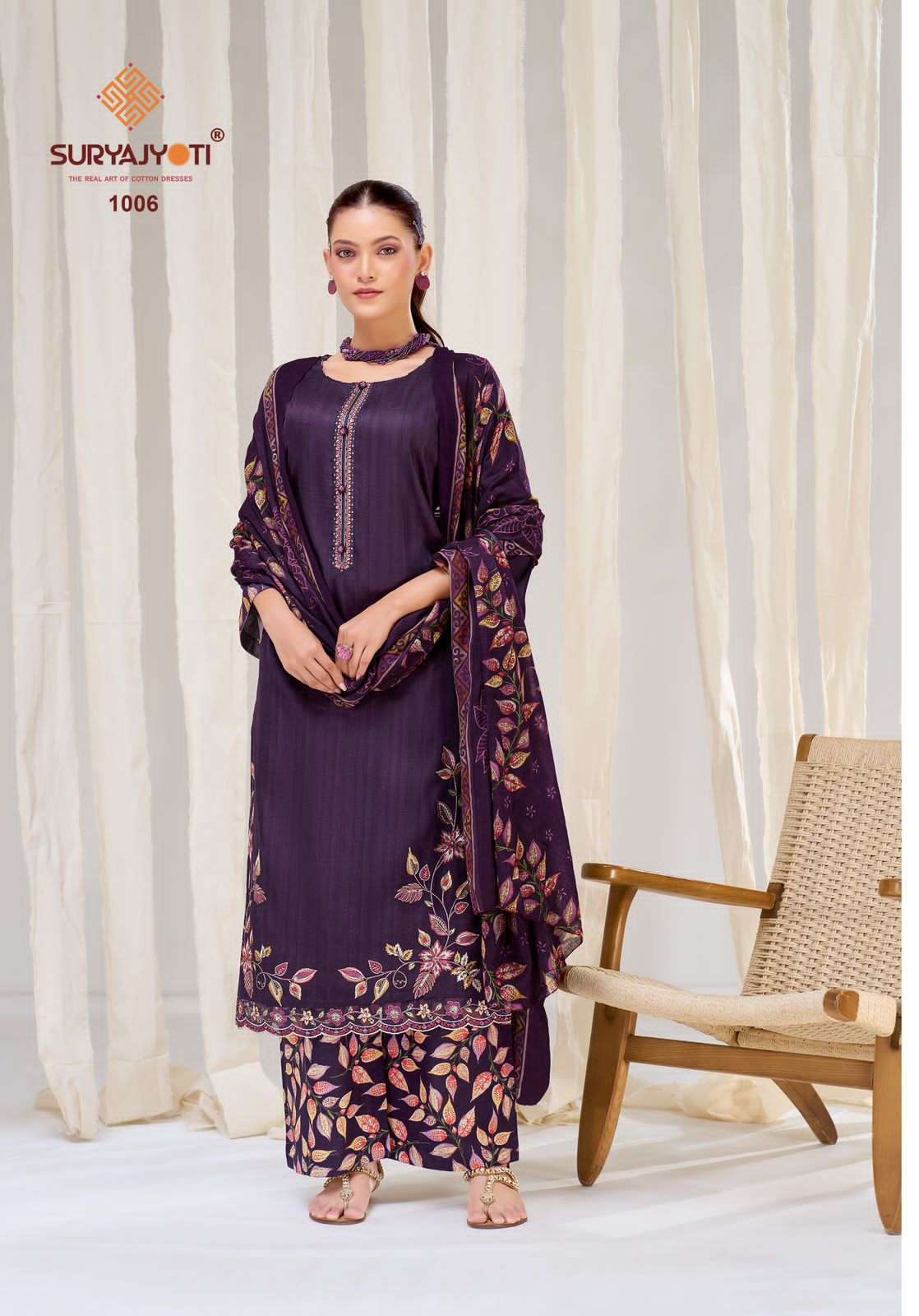 Palak Vol 1 Suryajyoti Jaam Satin Plazzo Style Suits Supplier