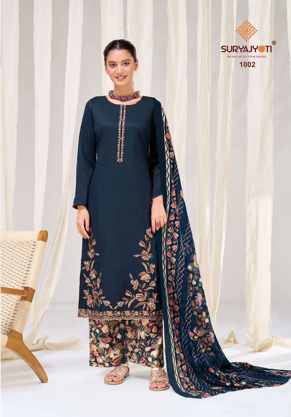 Palak Vol 1 Suryajyoti Jaam Satin Plazzo Style Suits Supplier