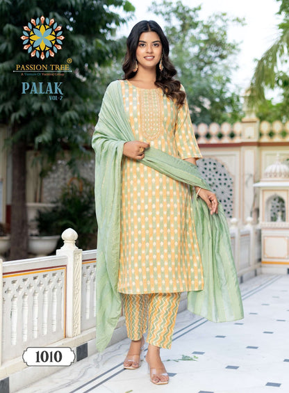 Palak Vol 2 Passion Tree Capsule Readymade Pant Style Suits Wholesaler Gujarat