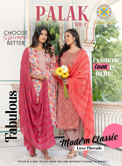 Palak Vol 2 Passion Tree Capsule Readymade Pant Style Suits Wholesaler Gujarat
