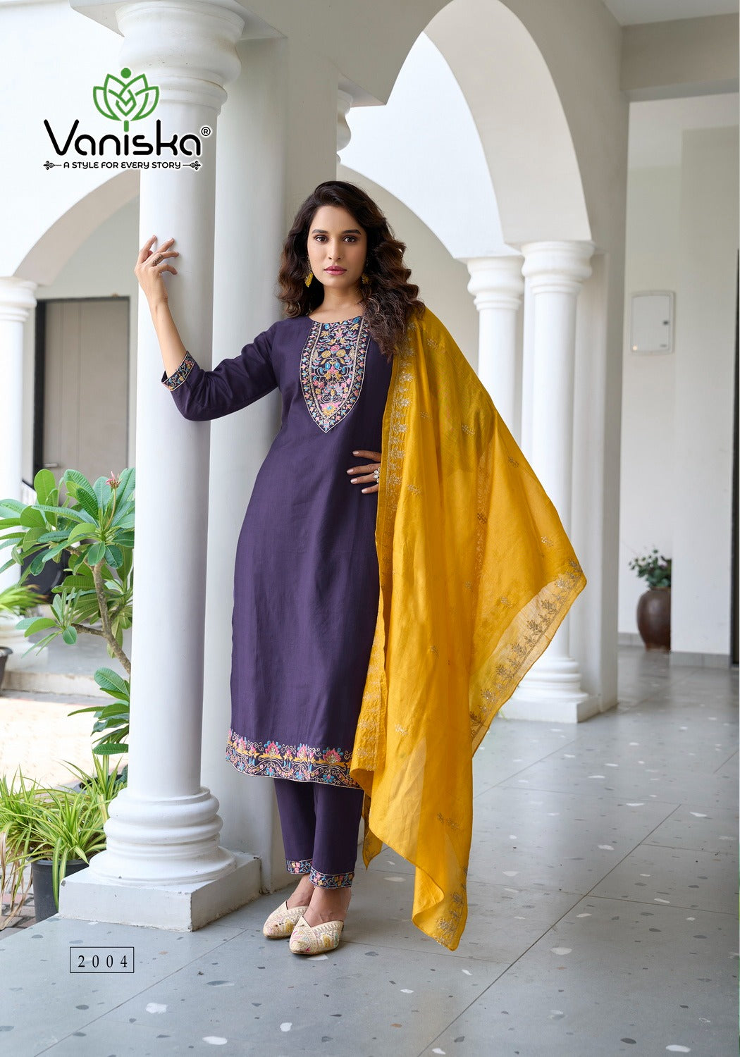 Palak Vol 2 Vaniska Vetican Silk Readymade Pant Style Suits Exporter