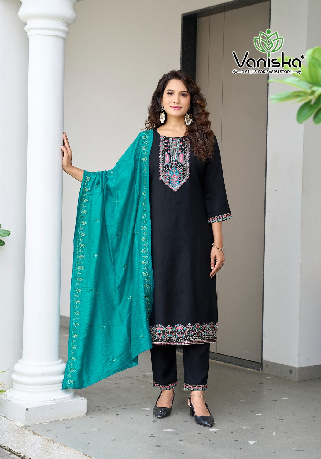 Palak Vol 2 Vaniska Vetican Silk Readymade Pant Style Suits Exporter