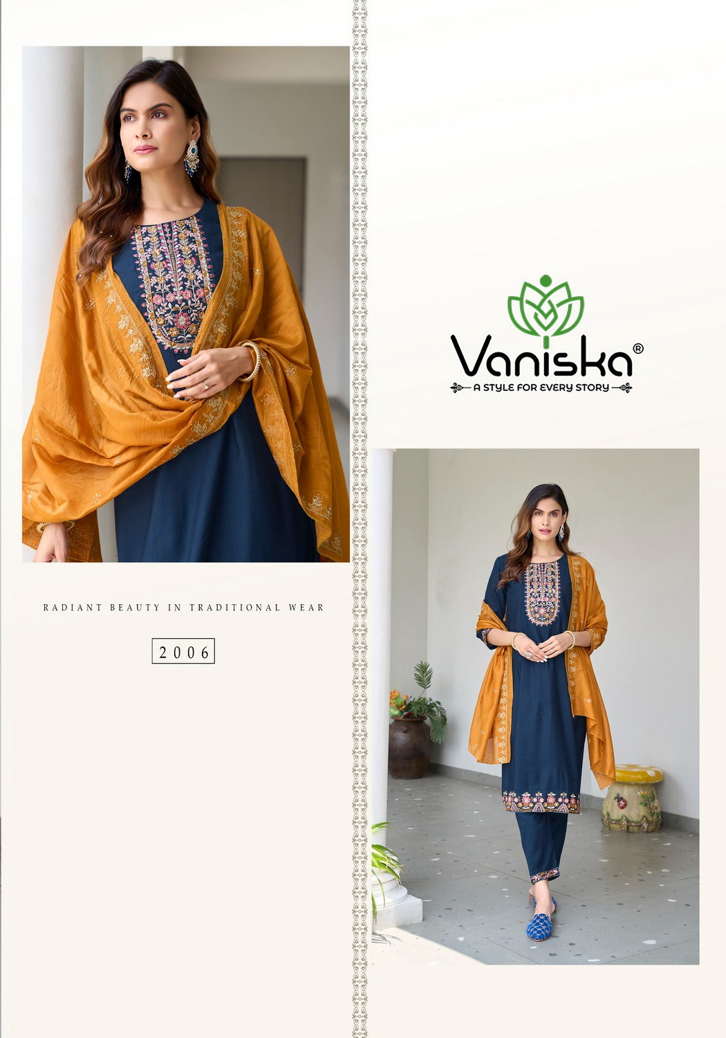 Palak Vol 2 Vaniska Vetican Silk Readymade Pant Style Suits Exporter