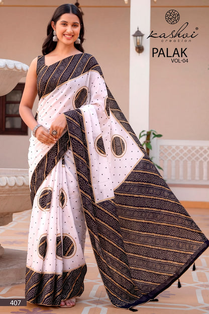 Palak Vol 4 Kashvi Creation Dull Moss Sarees Manufacturer India