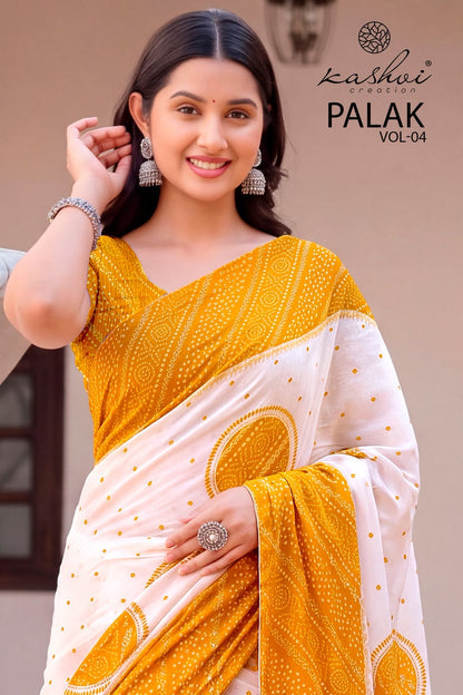 Palak Vol 4 Kashvi Creation Dull Moss Sarees Manufacturer India