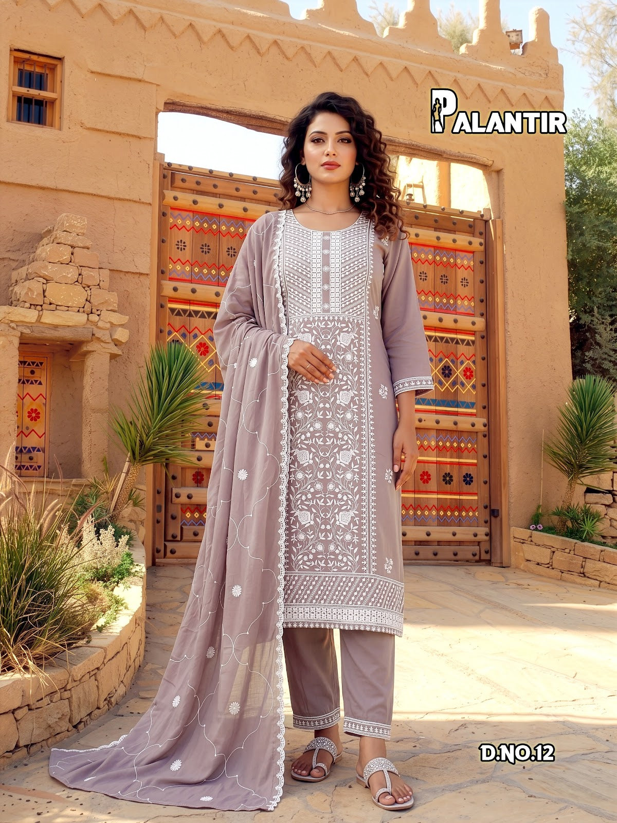 Palantir Plus Size Prmnt Mal Cotton Readymade Pant Style Suits Manufacturer