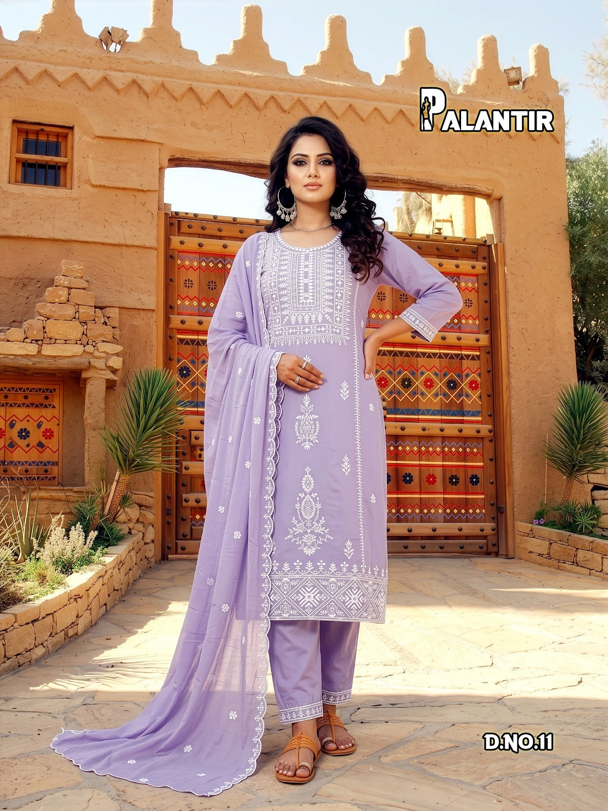 Palantir Plus Size Prmnt Mal Cotton Readymade Pant Style Suits Manufacturer