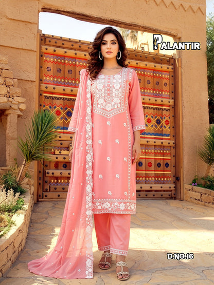 Palantir Plus Size Prmnt Mal Cotton Readymade Pant Style Suits Manufacturer