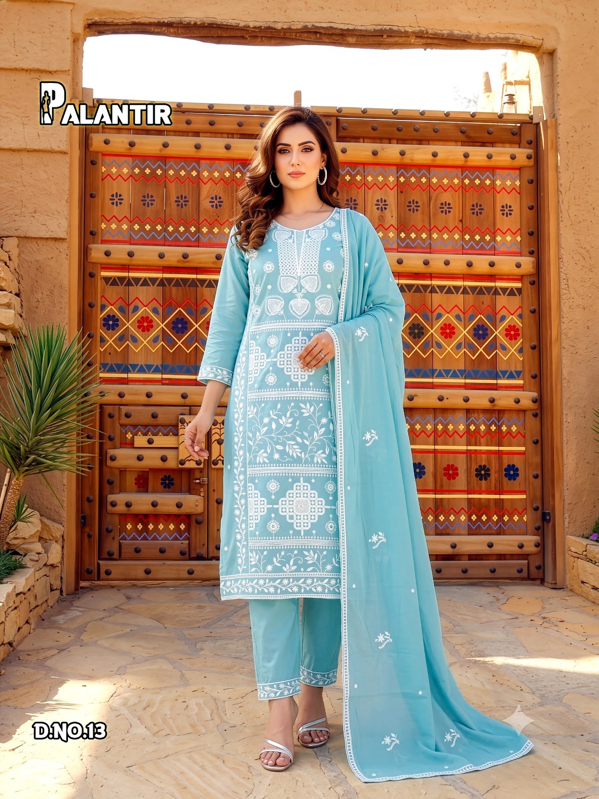 Palantir Plus Size Prmnt Mal Cotton Readymade Pant Style Suits Manufacturer