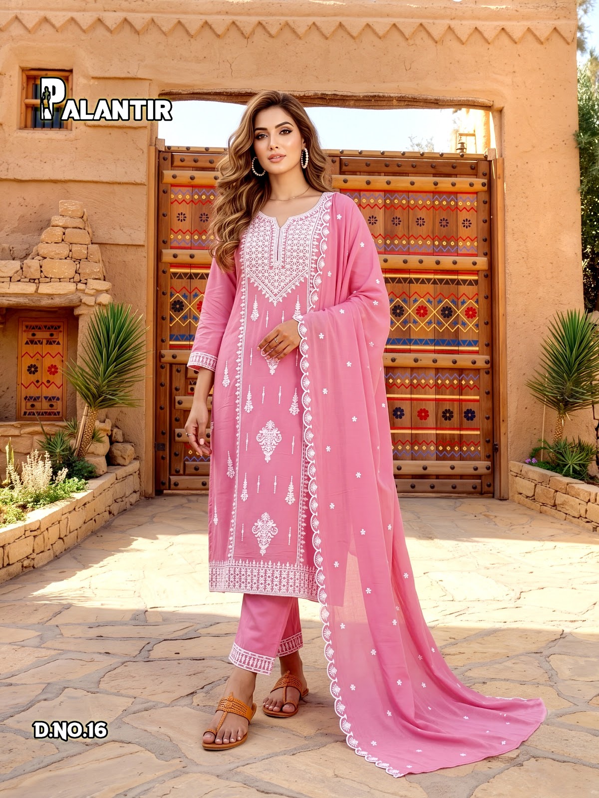 Palantir Plus Size Prmnt Mal Cotton Readymade Pant Style Suits Manufacturer
