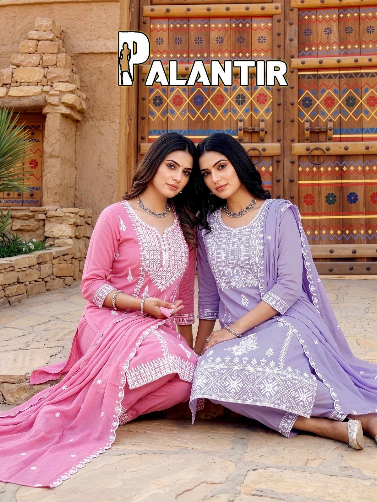 Palantir Plus Size Prmnt Mal Cotton Readymade Pant Style Suits Manufacturer