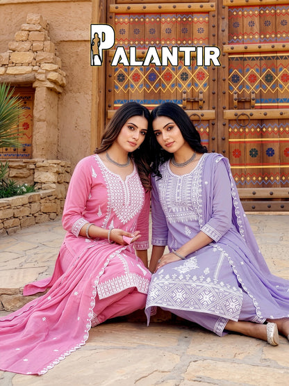 Palantir Plus Size Prmnt Mal Cotton Readymade Pant Style Suits Manufacturer