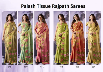 Palash Tissue Rajpath Sarees Wholesale
