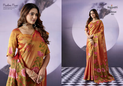 Palash Tissue Rajpath Sarees Wholesale
