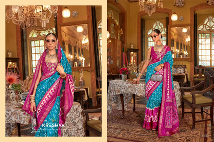 Palav Patola 818-829 Kreshva Pv Silk Sarees Wholesaler Ahmedabad