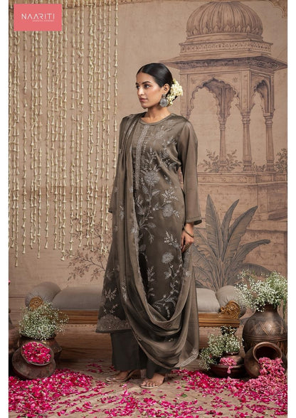 Palki Naariti Tissue Silk Pant Style Suits Exporter Ahmedabad