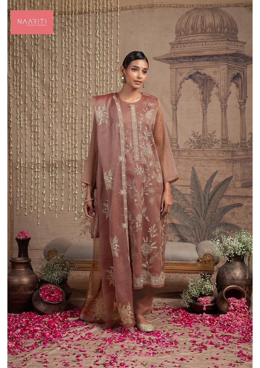 Palki Naariti Tissue Silk Pant Style Suits Exporter Ahmedabad