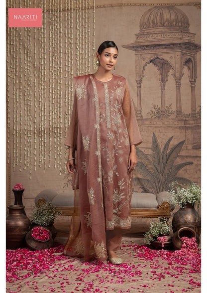 Palki Naariti Tissue Silk Pant Style Suits Exporter Ahmedabad