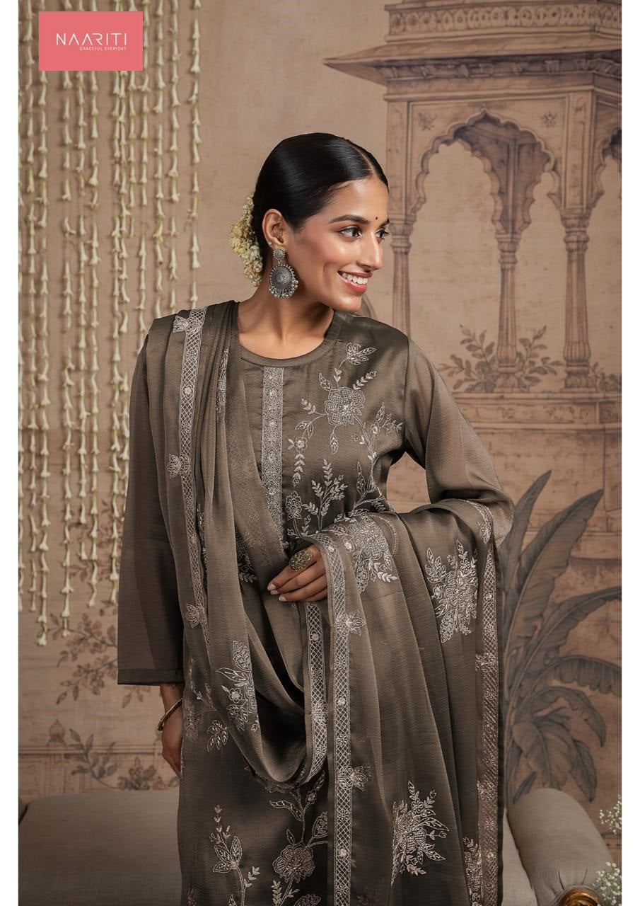 Palki Naariti Tissue Silk Pant Style Suits Exporter Ahmedabad