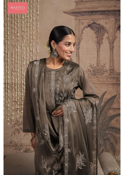 Palki Naariti Tissue Silk Pant Style Suits Exporter Ahmedabad