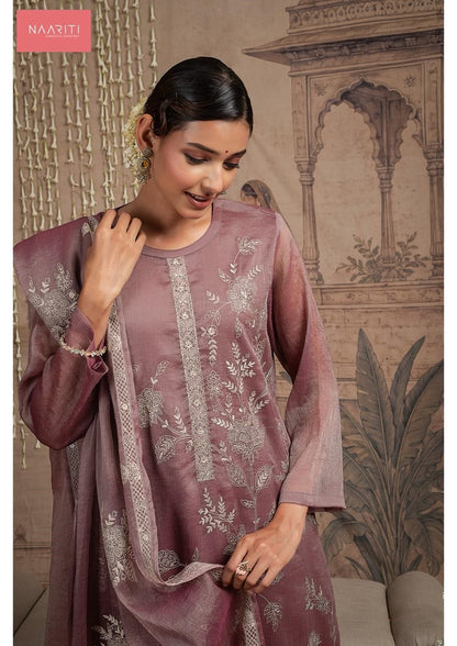 Palki Naariti Tissue Silk Pant Style Suits Exporter Ahmedabad