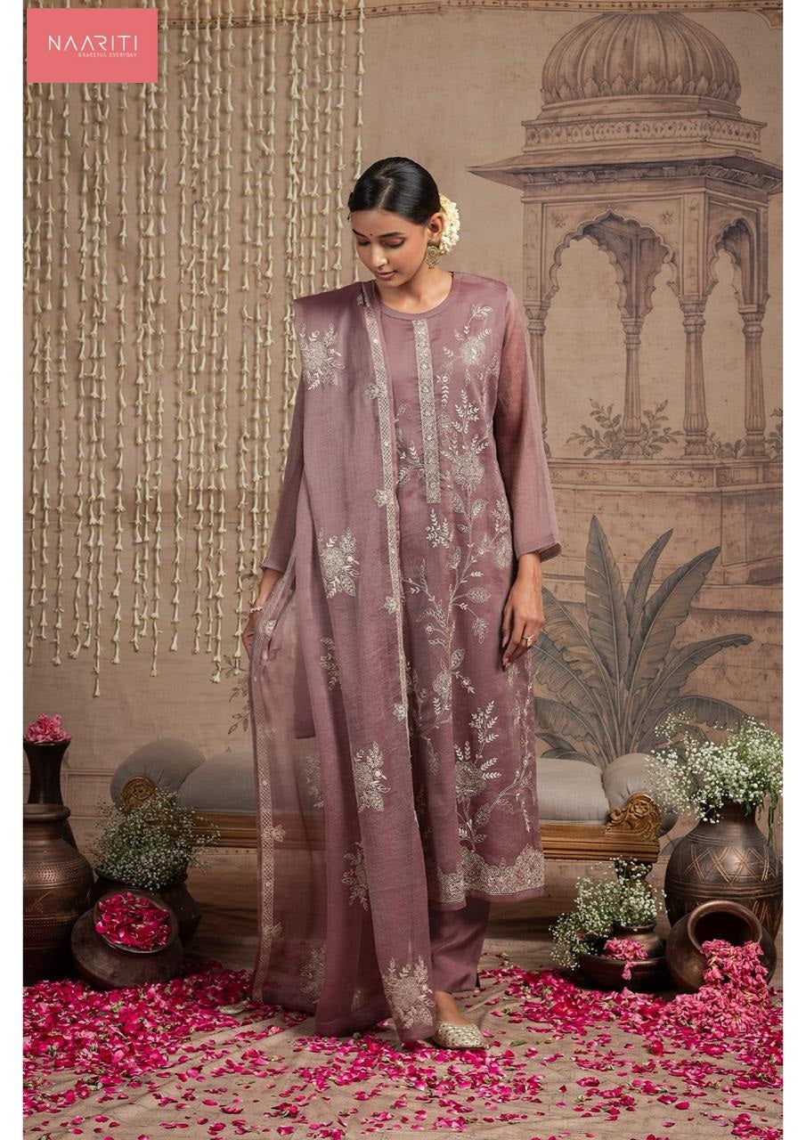 Palki Naariti Tissue Silk Pant Style Suits Exporter Ahmedabad