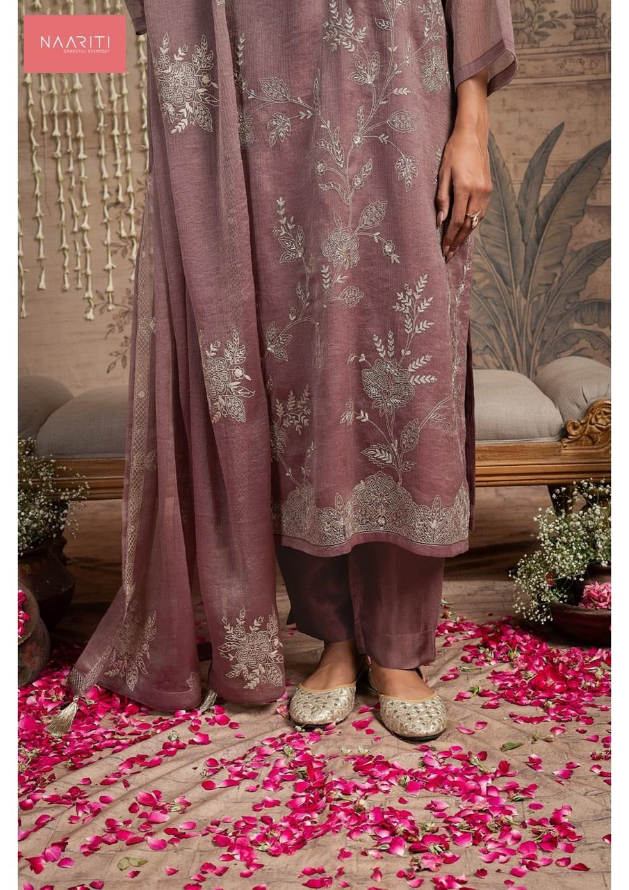 Palki Naariti Tissue Silk Pant Style Suits Exporter Ahmedabad