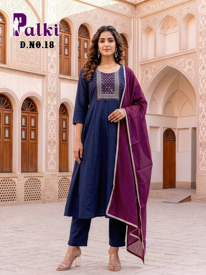 Palki Prmnt Vichitra Silk Readymade Anarkali Suits Supplier India
