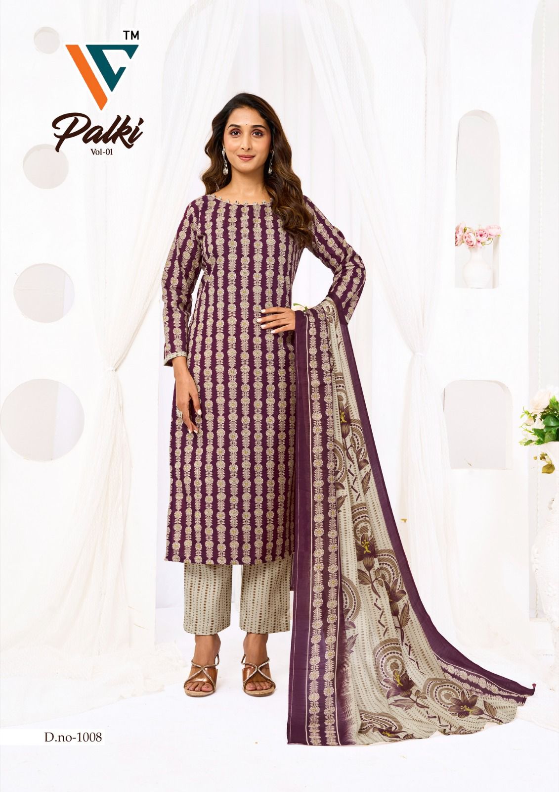 Palki Vol 1 Vandana Creation Cotton Dress Material Supplier India