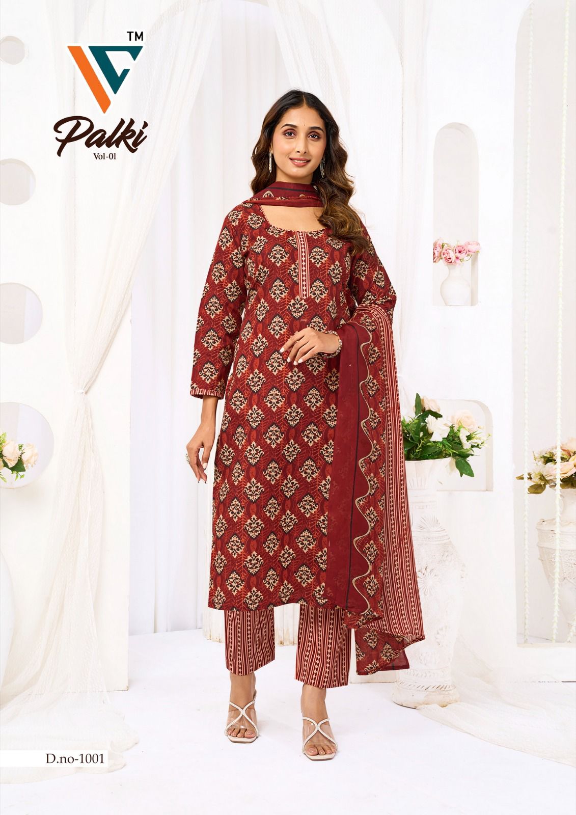 Palki Vol 1 Vandana Creation Cotton Dress Material Supplier India