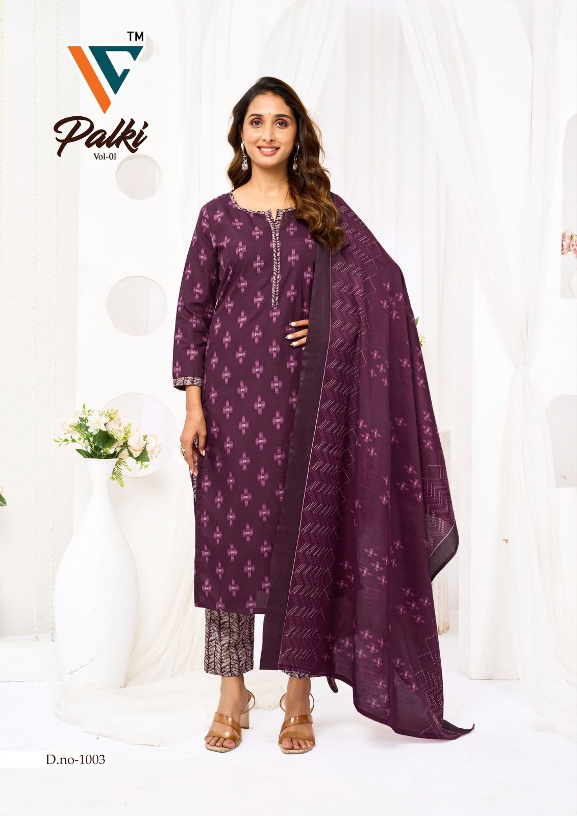 Palki Vol 1 Vandana Creation Cotton Dress Material Supplier India
