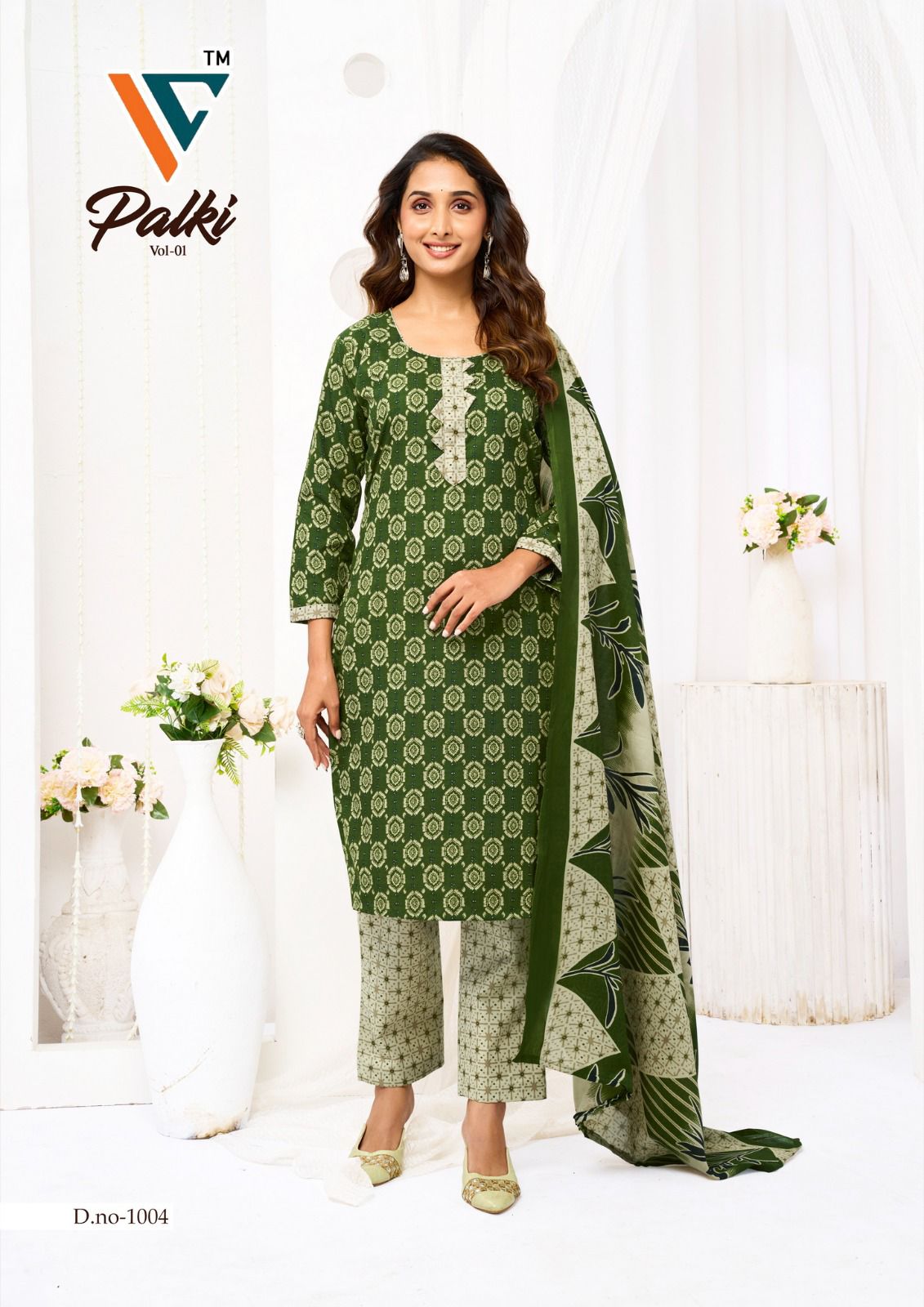 Palki Vol 1 Vandana Creation Cotton Dress Material Supplier India