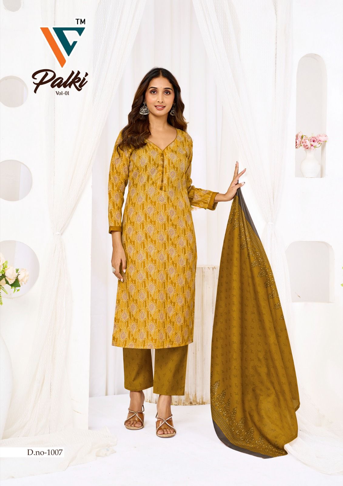 Palki Vol 1 Vandana Creation Cotton Dress Material Supplier India