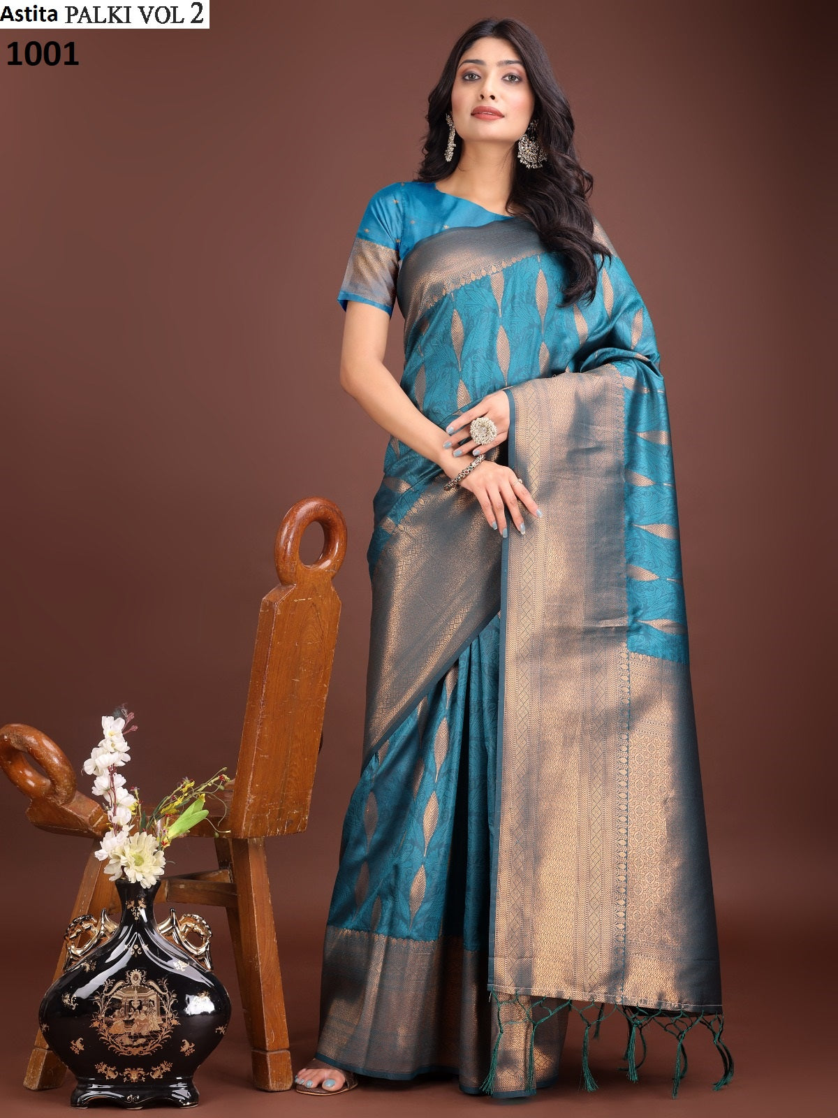 Palki Vol 2 1001-1006 Astita Banarasi Silk Sarees Exporter India