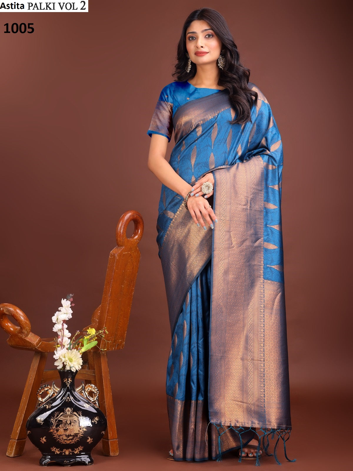 Palki Vol 2 1001-1006 Astita Banarasi Silk Sarees Exporter India