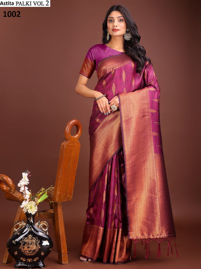 Palki Vol 2 1001-1006 Astita Banarasi Silk Sarees Exporter India