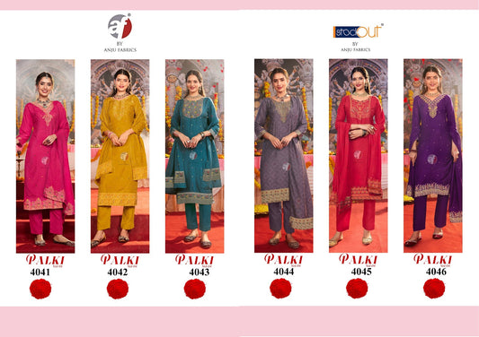 Palki Vol 4 Af Jacquard Readymade Pant Style Suits Manufacturer