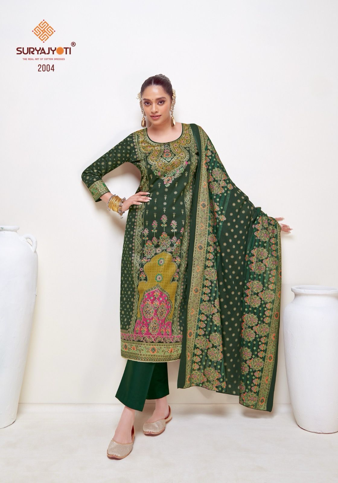 Pallavi Advance Vol 2 Suryajyoti Jam Satin Pant Style Suits Exporter Gujarat