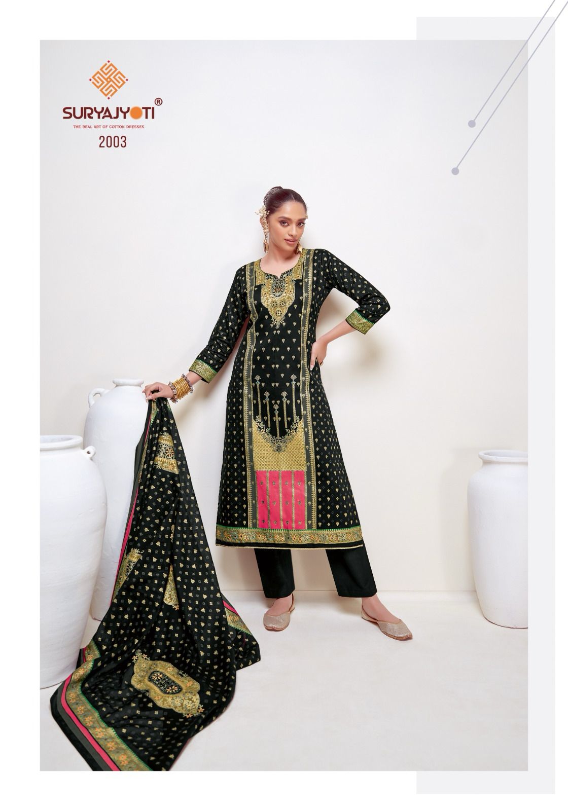 Pallavi Advance Vol 2 Suryajyoti Jam Satin Pant Style Suits Exporter Gujarat