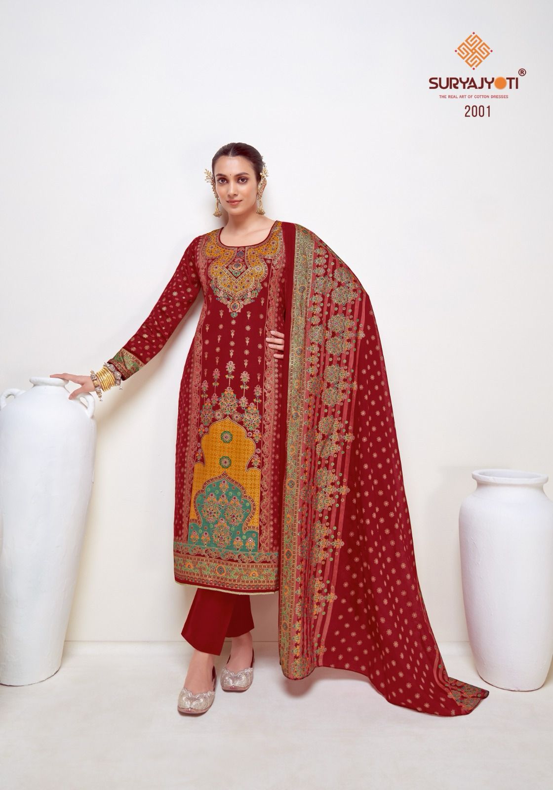 Pallavi Advance Vol 2 Suryajyoti Jam Satin Pant Style Suits Exporter Gujarat